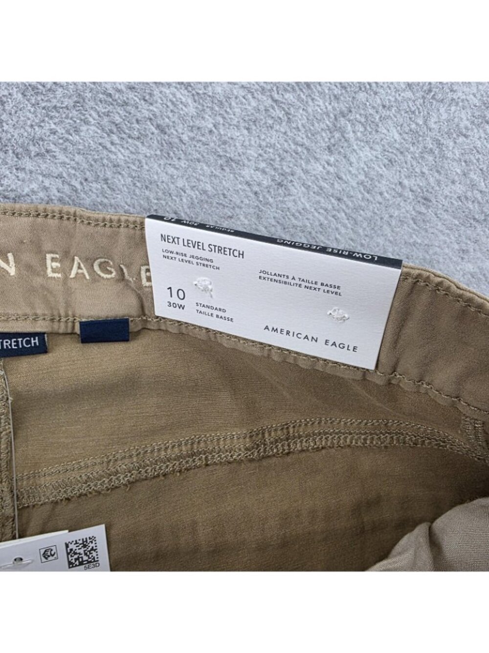 American Eagle Jegging Pants Womens 10 Beige Low-Rise Slim Stretch NWT - Picture 8 of 12